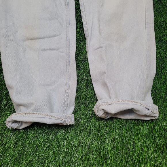 VTG 90s Lee Jeans Mens 34x28 Straight Leg Mid Rise Zipper Pockets Relaxed Fit - Picture 5 of 11